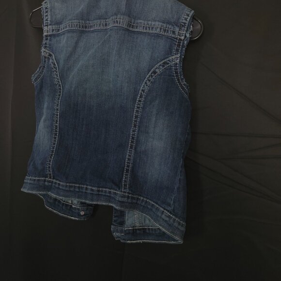 Silver Jean Co Small Vest Denim Distressed - Picture 6 of 6